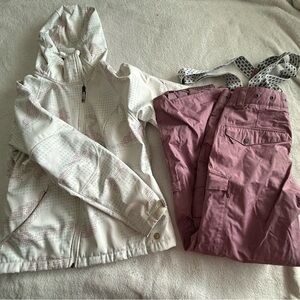 Burton Cream and Purple Jacket